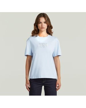 G-Star Inside Print T-Shirt - Blue