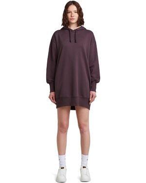 G-Star Hooded Sweater Dress - Purple
