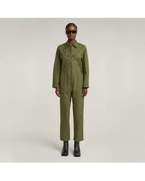 G-Star Multi Zip Winter Jumpsuit - Green