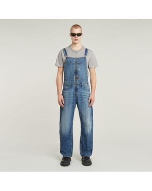 G-Star Denim Dungaree 3D Loose - Blau