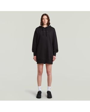 G-Star Hooded Sweater Dress - Black
