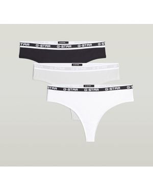 G-Star Brazilian Brief 3Er-Pack - Weiß