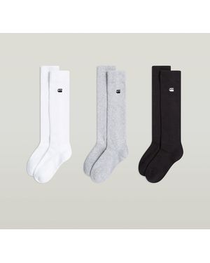 G-Star Sloughy Socks 3Er-Pack - Weiß
