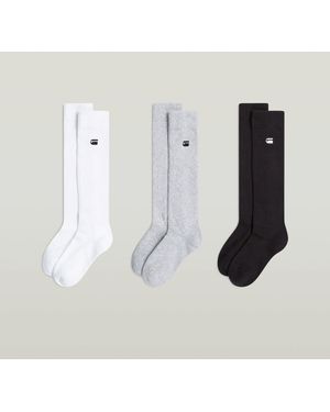 G-Star Sloughy Socks 3-Pack - White