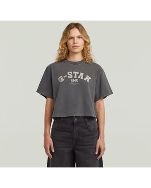 G-Star Washed Boxy T-Shirt - Gray