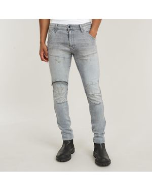 G-Star 5620 3D Zip Knee Skinny Jeans - Gray