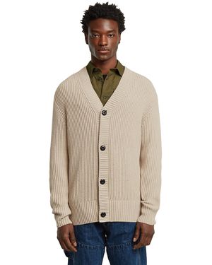 G-Star Essential Cardigan Knit - Natural
