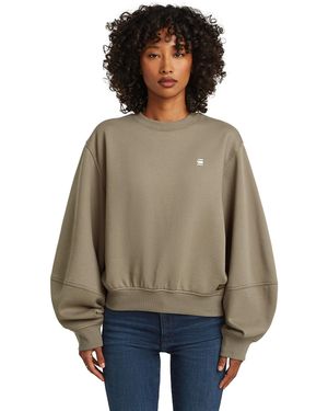 G-Star Logo Crew Sweat - Natural