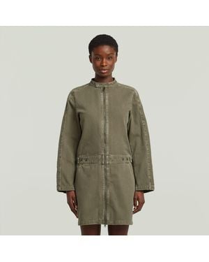 G-Star Moto Mini Dress - Green