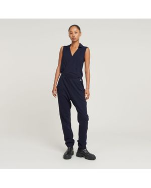 G-Star Wrap Jumpsuit - Blau