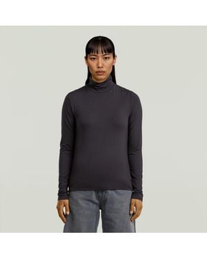 G-Star Regular Mock T-Shirt - Black