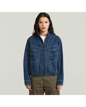 G-Star Rib Trucker Jack - Blauw