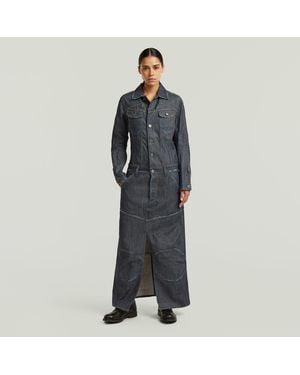 G-Star Rr Biker Selvedge Dress - Gray