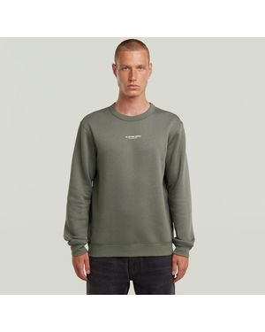 G-Star Center Chest Logo Sweater - Green