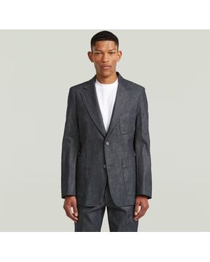 G-Star Rr Denim Selvedge Blazer - Gray