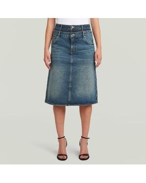 G-Star Carter Double Waistband Skirt - Blue