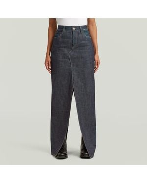 G-Star Rr High Slit Selvedge Skirt - Gray