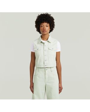 G-Star Shrunken Vest - White