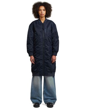 G-Star Long Bomber Jacket - Blue