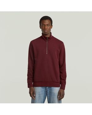 G-Star Nifous Half Zip Sweater - Rot