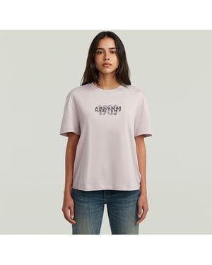 G-Star Inside Print T-Shirt - Pink
