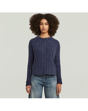 G-Star Pull Washed Loose - Bleu