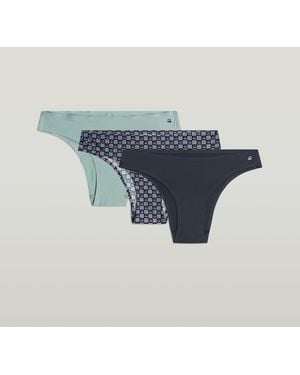 G-Star Lot De 3 Culottes Hipster No Vpl - Bleu