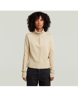 G-Star Milano Half Zip Knit - Natur