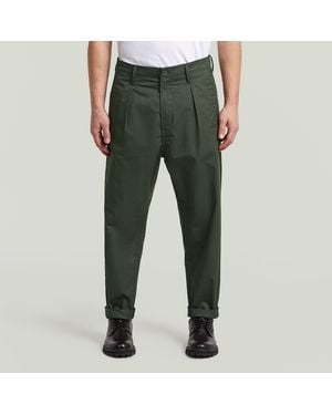 G-Star The Ignaz- Correct Pleated Chino Relaxed - Green