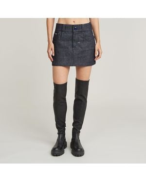 G-Star G-Star Origins Bowey Selvedge Rok - Blauw