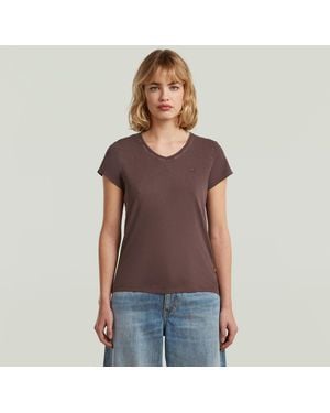 G-Star Overdyed Eyben Slim V T-Shirt 2.0 - Red