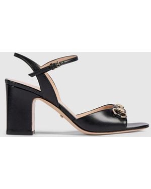 Gucci Horsebit Leather Sandal - Metallic