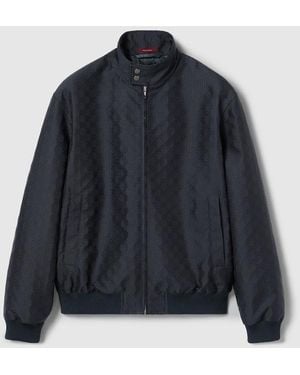 Gucci Gg Ripstop Zip Jacket - Blue