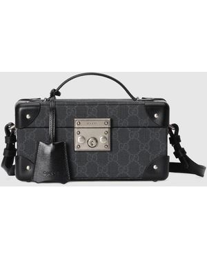 Gucci スモール リジッド ビューティーケース, ブラック, Ggキャンバス