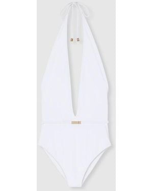 Gucci Jersey Bodysuit With Metal Tag, Ready-To-Wear - White