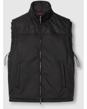 Gucci Gg Heavy Nylon Gilet - Black