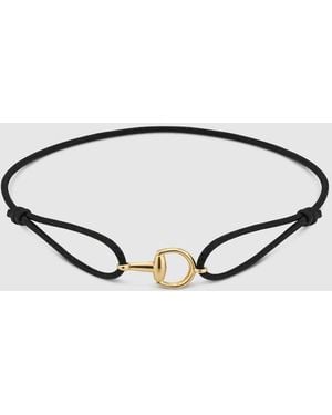 Gucci Horsebit 18K Charm Bracelet - Brown
