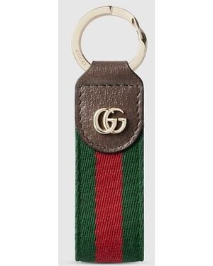 Gucci Ophidia Keychain, Metal - White