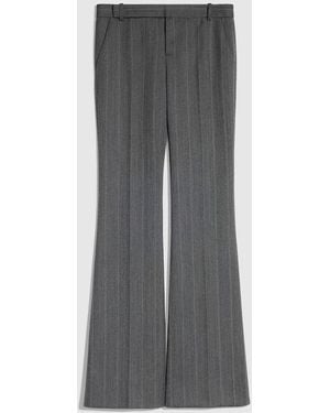 Gucci Pinstripe Wool Pants - Gray