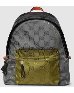 Gucci Match Medium Gg Backpack - Green
