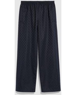 Gucci Gg Cotton Canvas Pants - Blue