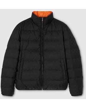 Gucci Reversible Gg Nylon Zip Jacket - Black