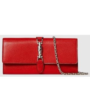 Gucci Jackie Wallet On Chain - Red