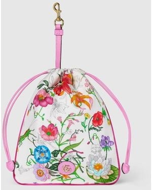 Gucci Minuet Pouch Charm, Fabric - White