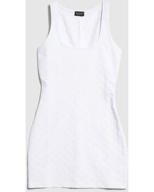 Gucci Gg Jersey Jacquard Dress - White