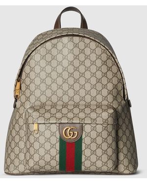 Gucci Ophidia Medium Backpack, Gg Canvas - Brown