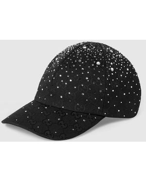 Gucci Gg Canvas Baseball Hat - Black