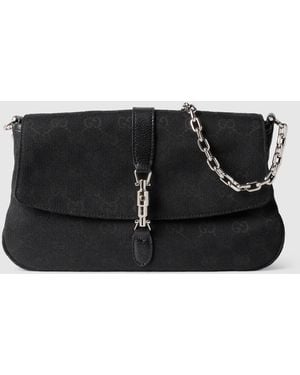 Gucci Aperitivo Medium Shoulder Bag, Gg Canvas - Black