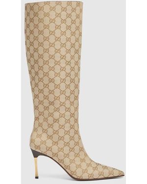 Gucci Stiletto Boot, Size 34 It - Natural
