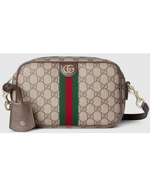 Gucci Ophidia Small Camera Bag, Gg Canvas - Brown